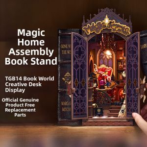 JINWUCHUANGYI | Bookend DIY Wooden Miniature House Assembly Gift