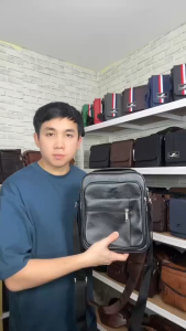 กระเป๋าสะพายข้าง กระเป๋าสะพายชาย กระเป๋าสะพาย กระเป๋าหนังผู้ชายข้างผู้ชาย กระเป๋าทรงเมสเซนเจอร์ จิงโจ้ ช่องใส่ของเยอะ