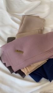 JILBAB SEGIEMPAT VOAL SERAT PREMIUM BY RIZKY COLLECTION | VOAL EMBOS LASERCUT PREMIUM (FREE POUCH)