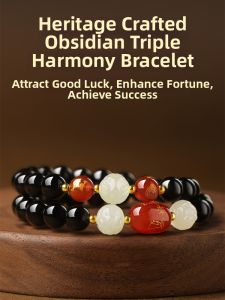 HUAKAIYUNDUO | Natural Zodiac Horse Year Gift Bracelet Double Wrap