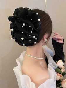 Kẹp Tóc Bướm Nhiều Lớp Pha Lê Mới 2024 Cho Nữ Kẹp Tóc Cá Mập Cỡ Lớn Sau Đầu Phụ Kiện Tóc Thời Trang Phong Cách Hàn Quốc