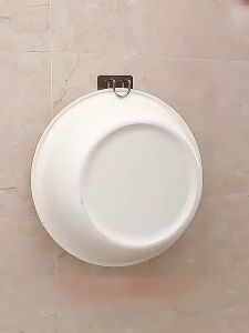 Save Space Organizer Wall Mount Hook Adhesive Storage Rack Punch-Free Sticky Bathroom Kitchen Traceless Washbasin Storage Hooks