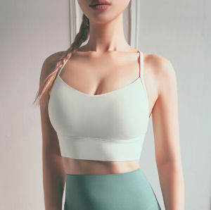 Clearance Price Quality Fabric Nylon Spandex Yoga Bra Top Y Back Design Fitness Beauty Gathering Shockproof Running Workout Fitness Sports Bra Comfy Wireless Padded WX1219