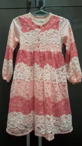[Preloved Like New] JKIDS Collection GIRLS Charming Floral Lace Princess Party Dress for Girls