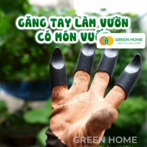 Mua 5 tặng 1 - Găng Tay Làm Vườn GreenHome Có Móng Vuốt Bảo Vệ Tay Độ Bền Cao Chống Thấm Nước Đào Xới Đất Dễ Vệ Sinh