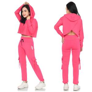 Setelan olahraga jogger wanita kaos hoodie panjang celana kantong cargo wanita NR> ACTIVEWEAR | YOGARUNNINGGYMTENNISGOLFAEROBICDANCESENAMZUMBA