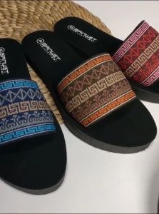 Sandal flat Wanita Dewasa Selop Rajut Turki Katrin Terbaru