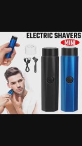 Alat Cukur Elektrik MIni Portable Shaver Kumis Jenggot Bulu Ketiak 3 In 1 Pria Dengan Isi Ulang Cas USB Rechargeable