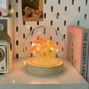 20pcs Tulip Night Light Diy Handmade Furniture Decoration Simulation Flower Lampshades for Bedroom Flower Lamp Available in Dim Lights for Room at lampu tidur bilik cantik May Improve Sleep Quality Tulip Lamp Night Light Graduation Gift Ideas 郁金香小夜灯