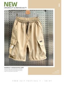 Casual Workwear Mens Short Pants Summer Trendy Brand Mid-Length Loose Fit New Style Outdoor Wear Five-Quarter Length