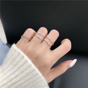 🔥5Pcs/Set Simple Wavy Popular Ring Personality Ring Temperament Ring Set LovelylifeFu👍