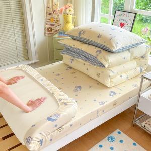 Herbal Plain Cotton Dormitory Bedding 3-piece Set