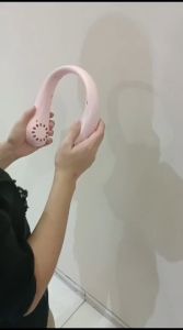Kipas Angin Gantung Leher Neck Fan Portable USB Rechargeable