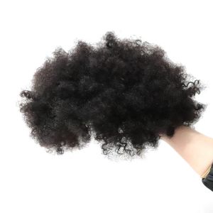 Natural Look Afro Mens Wig Full Human Hair 8x10 Net Base for Fashion Daily Styling