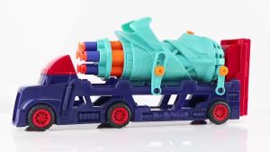 9 Pcs Cars Toys for Kids Big Carrier Truck With 8 Small Alloy  Cars Deformable Folding Ejection Vehicle With Launcher