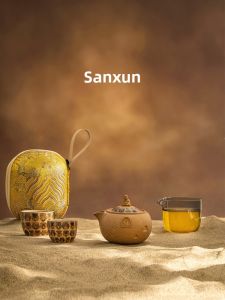 Sanxun | Bộ Trà Ngoài Trời với 1 Ấm và 2 Tách