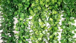 12PCS/ Artificial Leaves Garland Plastic String Wedding Home Decoration Wall Decor 72 Leaves/1pcs