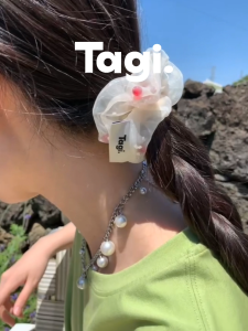 Tagi. Tulle Beads Hair Ties