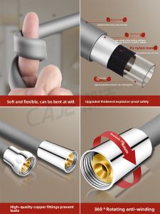 YEMO | High-Pressure Large Diameter Anti-Burst Shower Hose