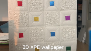 (PAKET 10 LEMBAR) WALLPAPER FOAM 70 X 70 CM TEBAL STICKER DINDING HIASAN RUMAH RIB