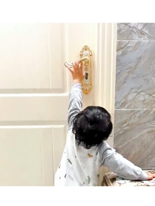 Penahan Pintu Anak 4.4x8.5x8cm Safety Lock Anti Maling Pengunci Gagang Pintu Untuk Rumah Kamar Bayi