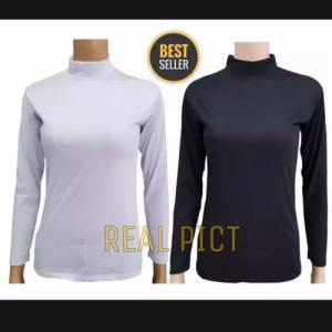 Manset Kaos Rayon Premium: Pilihan Turtleneck, Leher Tinggi, Lengan Panjang & Muslimah