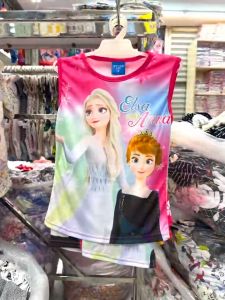 Happy Baby Kids Character/Frozen Terno Sando+Shorts For Girls Set clothing