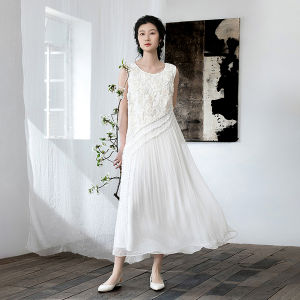 Sleeveless Silk Dress