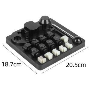 Premium Wooden Base Ring Bender Portable Manual Metal Forming Vise Multisize Ring Shaping Clamp Tool for Jewelry Bending Rolling