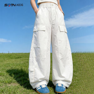 SQTN.KIDS | Cool and Mosquito-Repellent Girls Summer Thin Pants