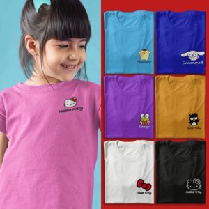 New Trendy Hello Kiwi Head Logo Collection DTF Print Design T-Shirt for Ladies