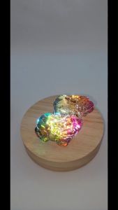 (SG Seller Ready Stocks) One Pair Glazed Glass (Liu Li) Colorful Pixiu Display Ornament 5cm 一对琉璃彩色貔貅摆件 5厘米