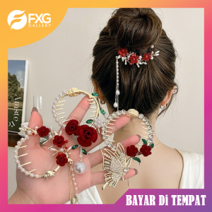 FXG Jepit Rambut Mahkota Mewah Elegant Wanita Gaya Fashion Wnaita Korea Anak & Dewasa MHT09