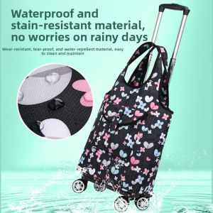 MLZH | 4 Wheels Omnidirectional Portable Folding Trolley