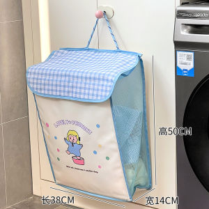 Foldable Hanging Laundry Basket Cute Fabric Bathroom Dirty Clothes Waterproof Home Use Storage Basket No Brand China Made