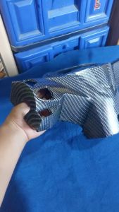 Cover Handle & Lampu Belakang Batok Honda Supra 150 GTR Ori Karbon