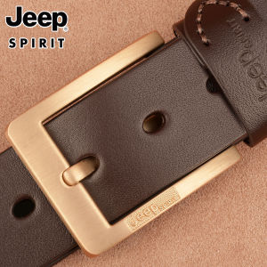 JEEP SPIRIT | Dây Nịt Da Với Khóa Dập Kim Casual Da Bò Nguyên Miếng
