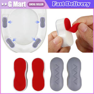 4PCS/Set Toilet Seat Bumper Anti-collision Cushioning Pads Self-adhesive Anti-slip Cushioning Mat for Bathroom Accessories Antislip Toilet Cover Gasket Bumper Self-adhesive Seat Cushioning Pads Bidet Toilet Seat Bumper Strong Adhesive Silicone Bumpers Pad