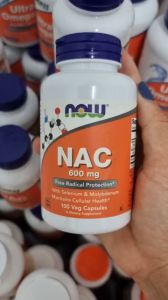NOW Foods NAC 600 mg 100 viên - CHỐNG OXI HÓA TRẮNG DA