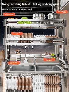 B&W | New Stainless Steel Multifunction Sink Storage Rack