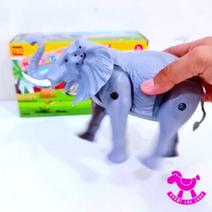 Gajah berjalan dan suara MAINAN ANAK GAJAH ANIMAL WORLD ELEPHANT TOY Mainan Binatang