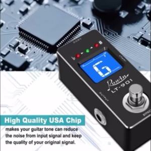 VSN LT-901 Mini Chromatic Guitar Tuner Pedal Màn Hình LED Hiệu Ứng True Bypass Cho Guitar Điện Bass - Đen