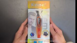 KEMEI Metal Fuselage Electric Hair Trimmer Dlc Coated Ceramic Blade 8000 Rpm  Hair Trimmer KM-1741