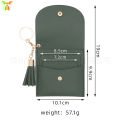Women's Coin Purse Mini Card Holder Multiple Slots Simple Elegant Hardcoin Pouch For Change Management. 