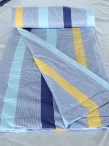 Pure Cotton Air Conditioned Summer Quilt Blue Grid Design Dormitory Student Single 1.5*2 M Washable Bedding Comforter