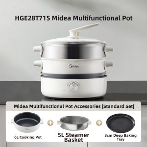 Midea | Multi-functional Detachable Hot Pot Steaming Frying Cooking Electric Pot