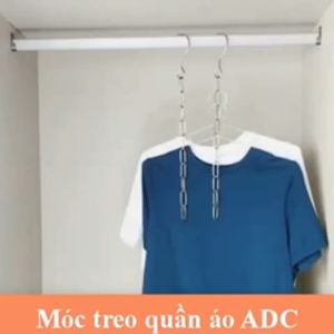 Móc Treo Quần Áo Thông Minh Dây Xích Inox 10 Lỗ Treo Móc Quần Áo Tiết Kiệm Diện Tích