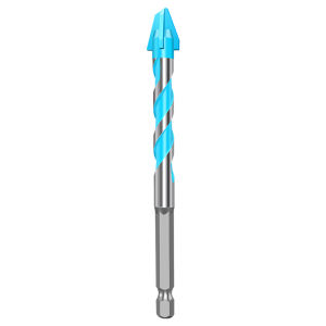 DAIENGONGJU | 4-Flute Offset Long Shank Drill Bit for Tile and Glass Wall Drilling Tungsten Carbide