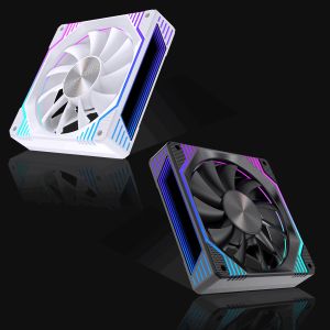 LOVINGCOOL Prism LJ-120 ARGB CPU Fan 120mm Side Infinity Mirror 5V 3PIN ARGB Mobo Sync 4PIN PWM Daisy Chain