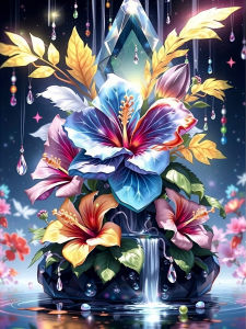 Huacan 5D DIY Diamond Painting Beauty Flower New Embroidery Art Full Square Round Diamond Mosaic Rhinestone Pictures
